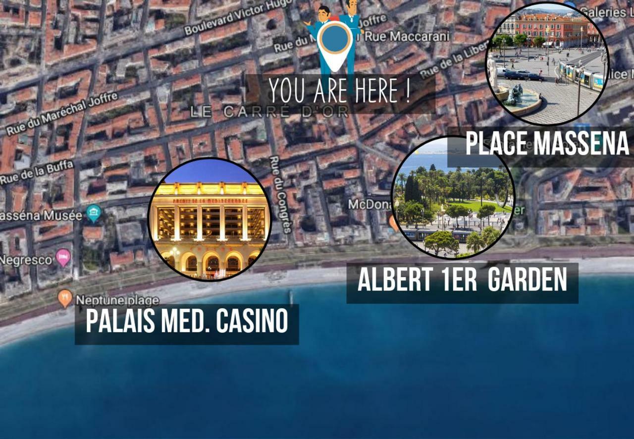 Nestor&Jeeves - PALAIS MARIE PRESTIGE - Central - Close sea Niza Exterior foto